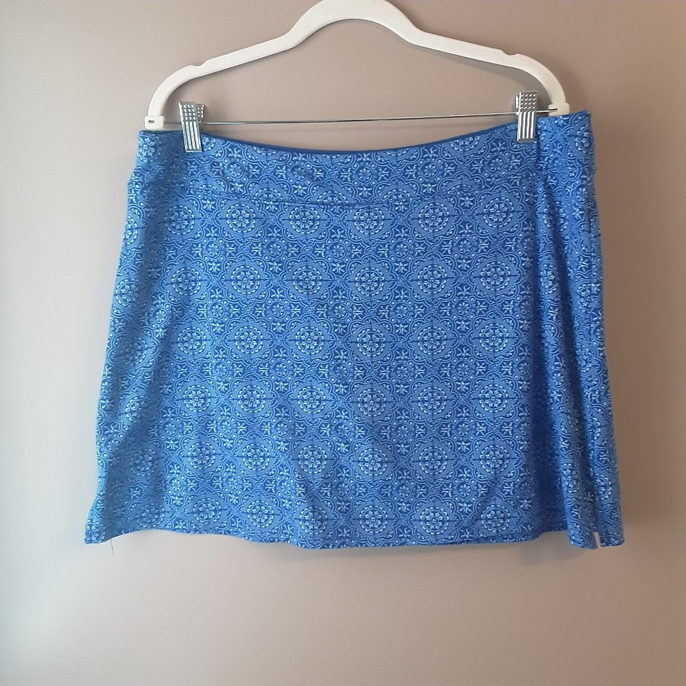 Tranquility by Colorado Clothing Blue & White Golf / Tennis Skirt / Skort XL